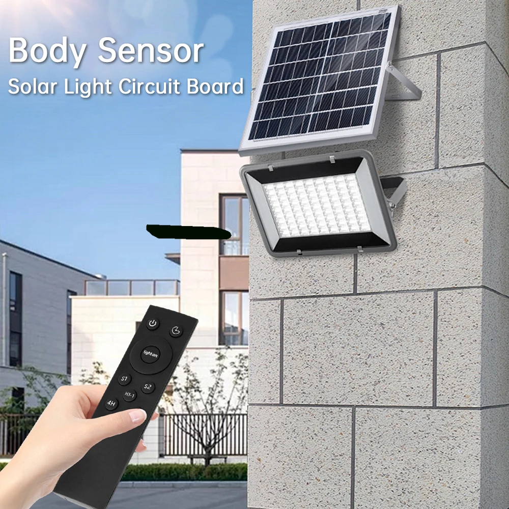 3.2V 3.7V Scheda di controllo del driver della luce solare Interruttore automatico Interruttore fotoelettrico Interruttore del sensore di movimento umano con telecomando