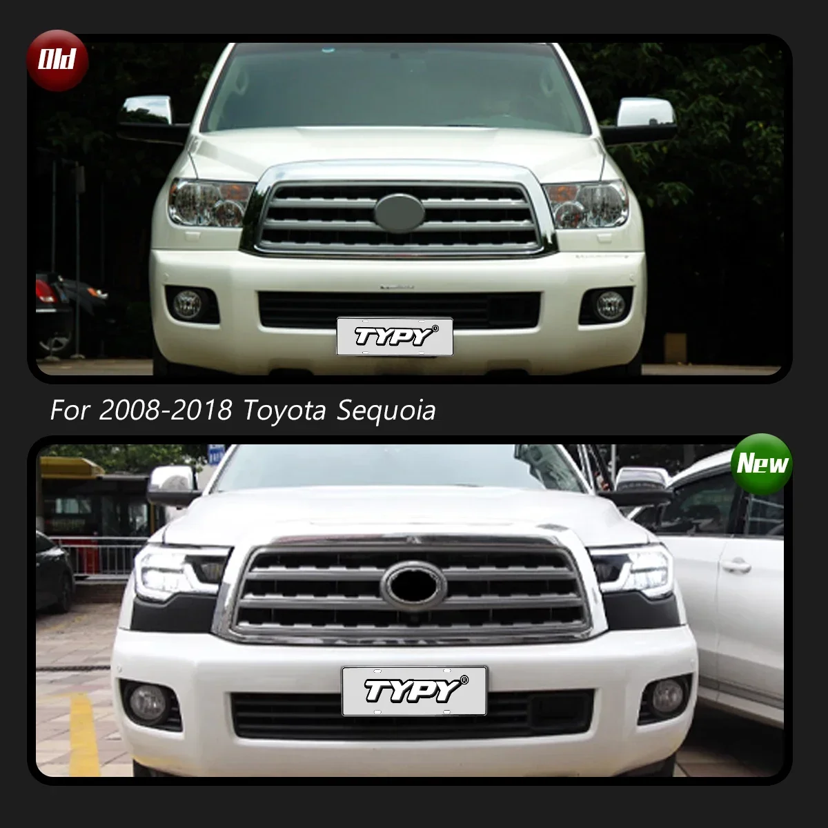 

Автомобильный светильник TYPY для Toyota Sequoia/Tundra, фара 2007-2020, светодиодный проектор, фара DRL, автоаксессуары