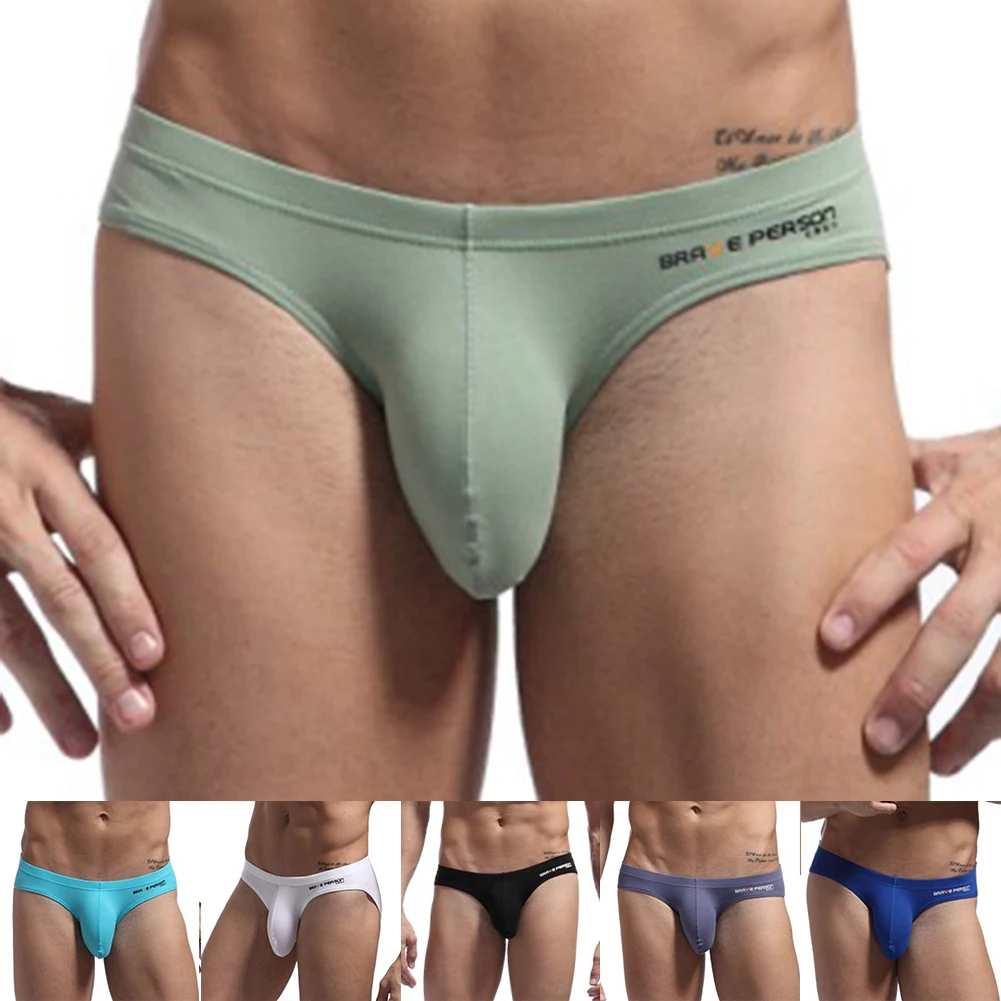 

Breathable Underpants Low Waist Briefs Daily Use Comfortable Cotton Briefs Men's Sexy Underwear Penises Bag Underwear