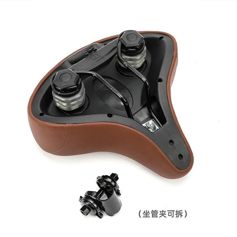 G633 Bicycle Cushions PU/PP material + Steel Bone Widen And Thicken Mountain Bike Saddle Riding Cushion Bag