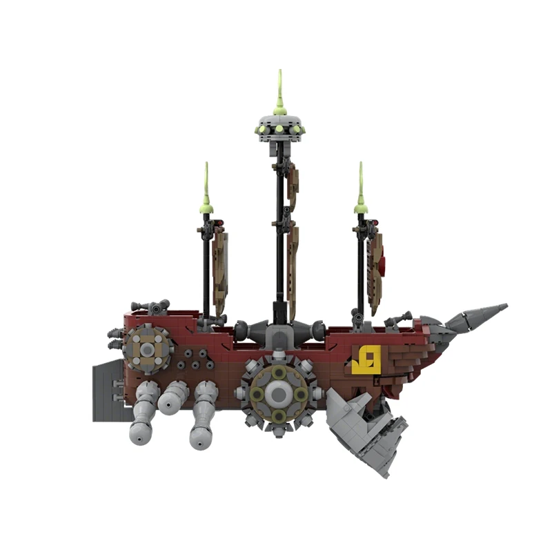 2483 ELEMENTÓW Konfigurowalny Statek Grozy MOC Modułowe Klocki Konstrukcyjne Kreatywny Projekt dla Dzieci Popularne Klocki DIY Zabawka Prezent dla Chłopca na Festiwal