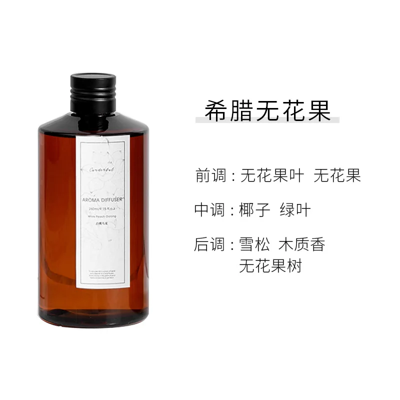 260ml Vloeibare Navulvloeistof voor Rietdiffuser, Huisgeur Essentiële Olie voor Slaapkamer, Woonkamer, Aroma Supplement