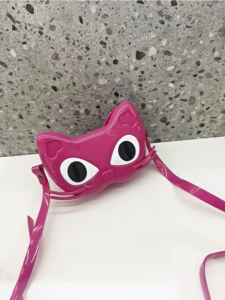 

Cute Cartoon Jelly Bag Crossbody Single Shoulder Girl Princess Gift Small Soft Silicone Leisure Fashion Youth Summer Zipper