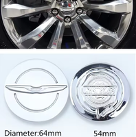 4pcs/set 54mm 64mm Car Wheel Center Hub Caps for Chry-sler hub cover logo 300C plastic cover axle head cover Hubcaps Accessories