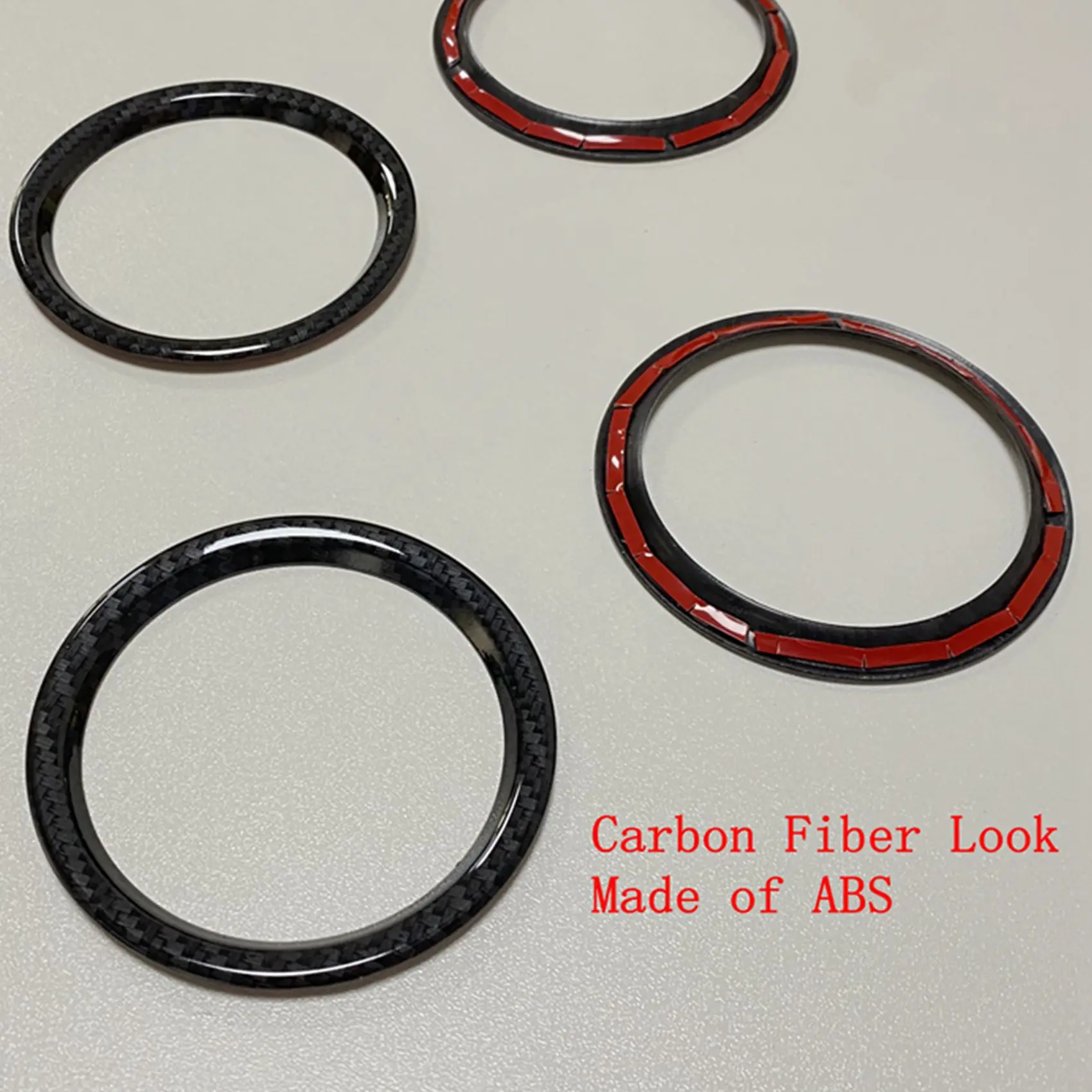 

5Pcs Dashboard Air Conditioning Outlet Vent Ring Cover Trim ABS Carbon Fiber Interior Kit For Suzuki Vitara 2015-2020