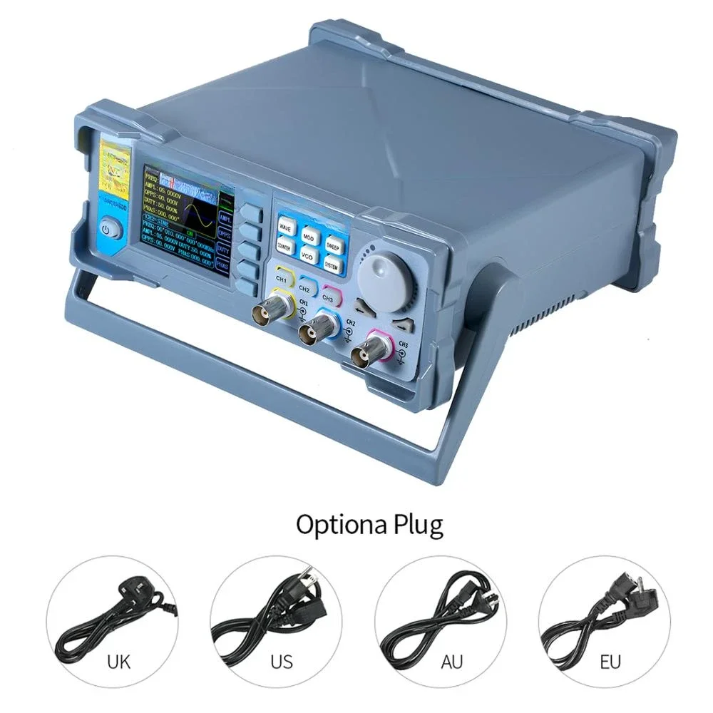 FY8300S-60M Three-channel DDS Signal Generator Function Generator DDS 250MSa/s Frequency Generator Frequency Meter