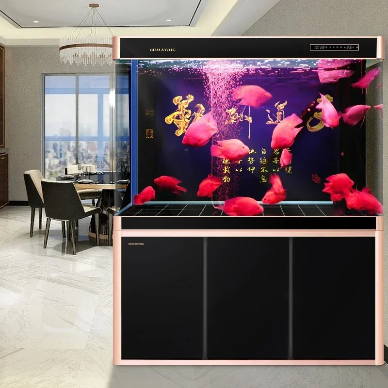 Simple Design Cabinet Aquariums Fish Tanks Multifunction Originality Glass Aquariums Simple Design Pet Products Acquario LLAQ