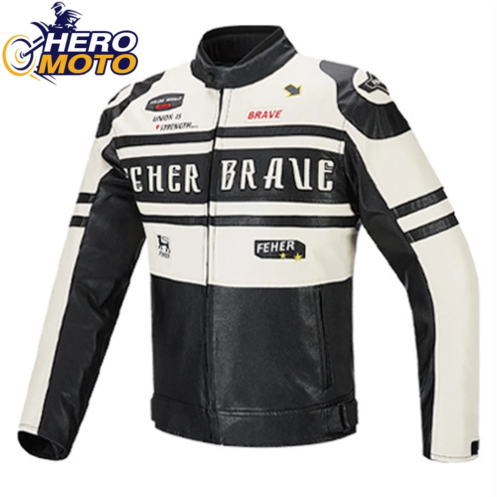 

FEHER Motorcycle Jacket Men Waterproof Motocross Riding Clothing Cold-proof Motorbike Jacket CE Protective Gear Size XS-4XL