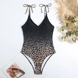 2026 Printed Swimsuit Women One Piece Straped Swimwear Bathers Bathing Swim Suit Beachwear Swimming Summer Bodysuit