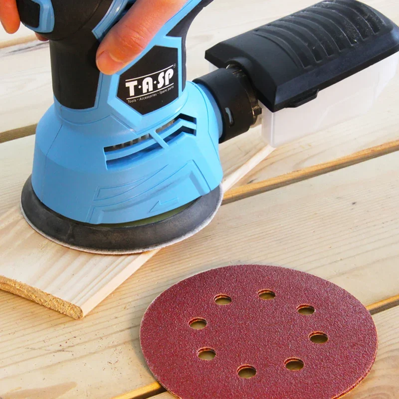 100pcs 125mm 5 "연마 사포 샌딩 8 홀 디스크 후크 & 루프 샌드 페이퍼 그릿 60 ~ 1500 폴란드어 도구 액세서리