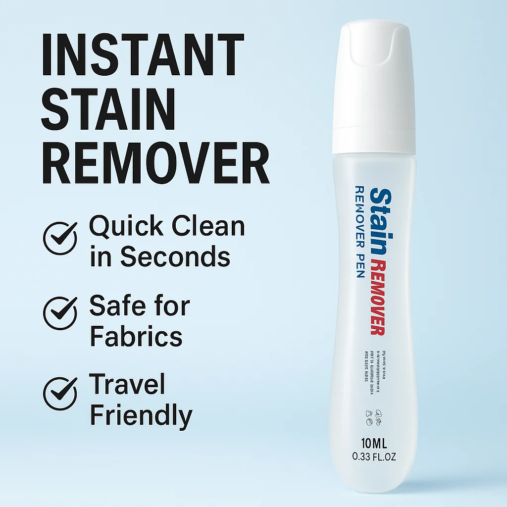 Tragbarer Instant-Fleckenentfernerstift, schnelle Reinigung für Kaffee, Wein, Lebensmittel und Öl, sanfte Peelingspitze, sicher auf Stoffen, 10 ml Trave