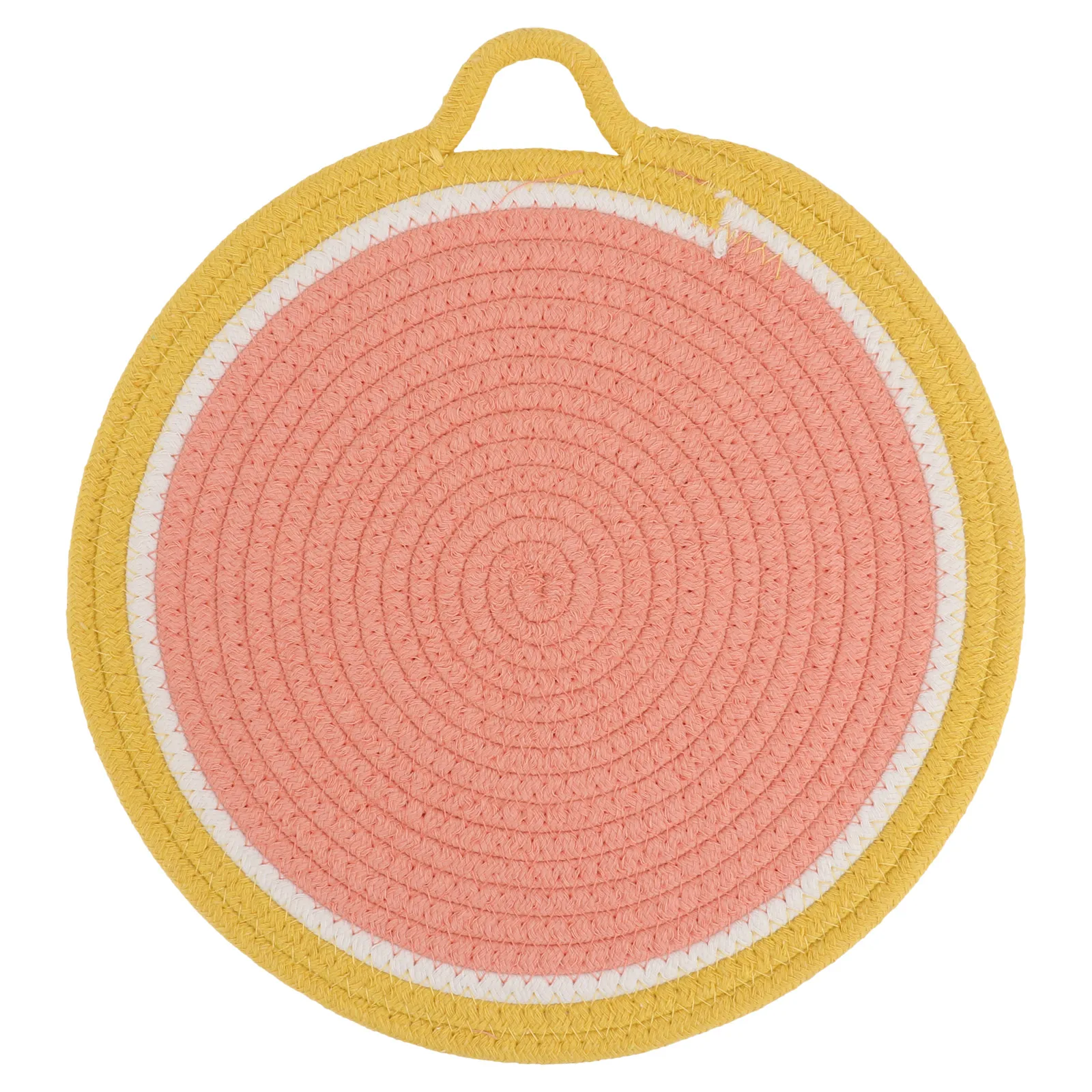 1 قطعة تحديد الموقع المنسوجة القطن حبل المواد الزخرفية الفاكهة نمط أدوات المائدة وسادة لطاولة الطعام حماية ديكور المنزل