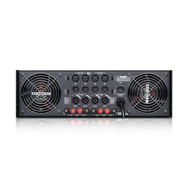 KA1500B4-channel Analog Amplifier 1200W * 4 Professional Power Amplifier Suitable for Full Speaker Large-scale Events KTV bar