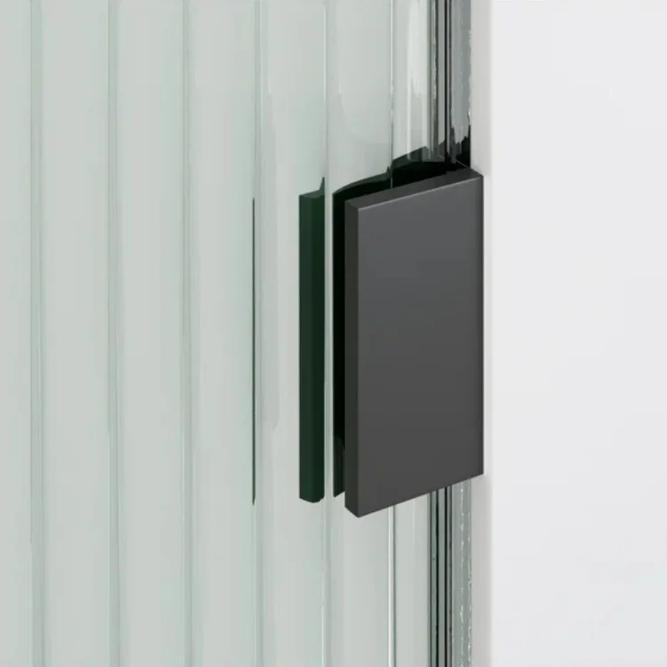 Frameless Fluted Glass Walk in Shower Screen