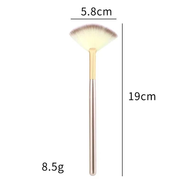 1 Pieces Fan Brushes for Facials Slim Soft Face Mask Brush Applicator for Glycolic Acid Peel Mask Esthetician Face Makeup Brush