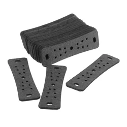 20Pcs/lot Grey Slingshot Non-slip Pocket for Flat Rubber Band PU leather Outdoor Hunting Shooting Accessories 70mmX17mmX20mm