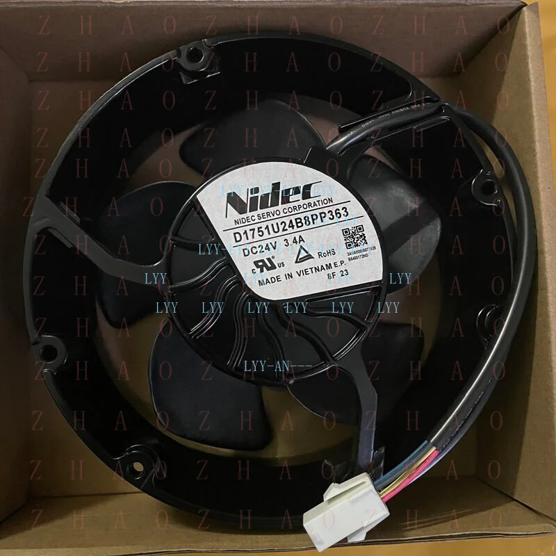L+ for NIDEC D1751U24B8PP363 DC24V 3.4A 172*150*51MM cooling fan