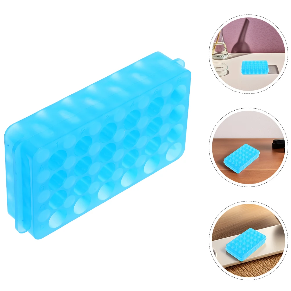

2pcs Lab Test Tube Rack Plastic Multifunctional Sample Organizer Stand Acid Resistant Tube Holder