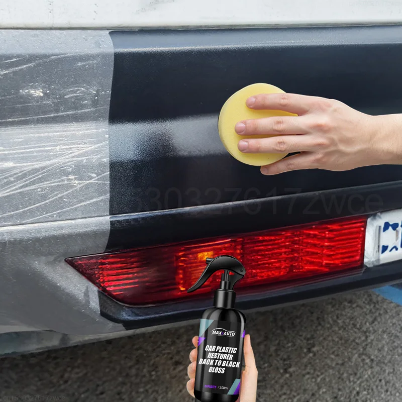 Car Plastic Restorer Crystal Clear Auto Interior Leather & Panel Renewal Wax Coating Agent Back To Black Gloss Car Wax Polish