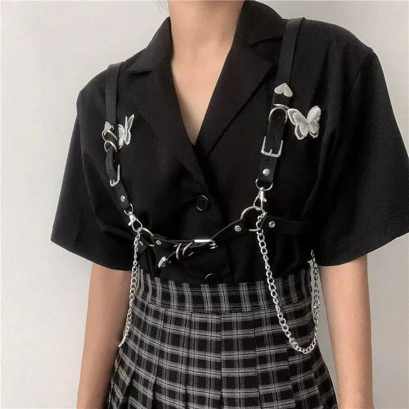 Dark Lolita Teenage Punk Gothic Belt Decoration jk Waist Chain Chain Backpack Cool