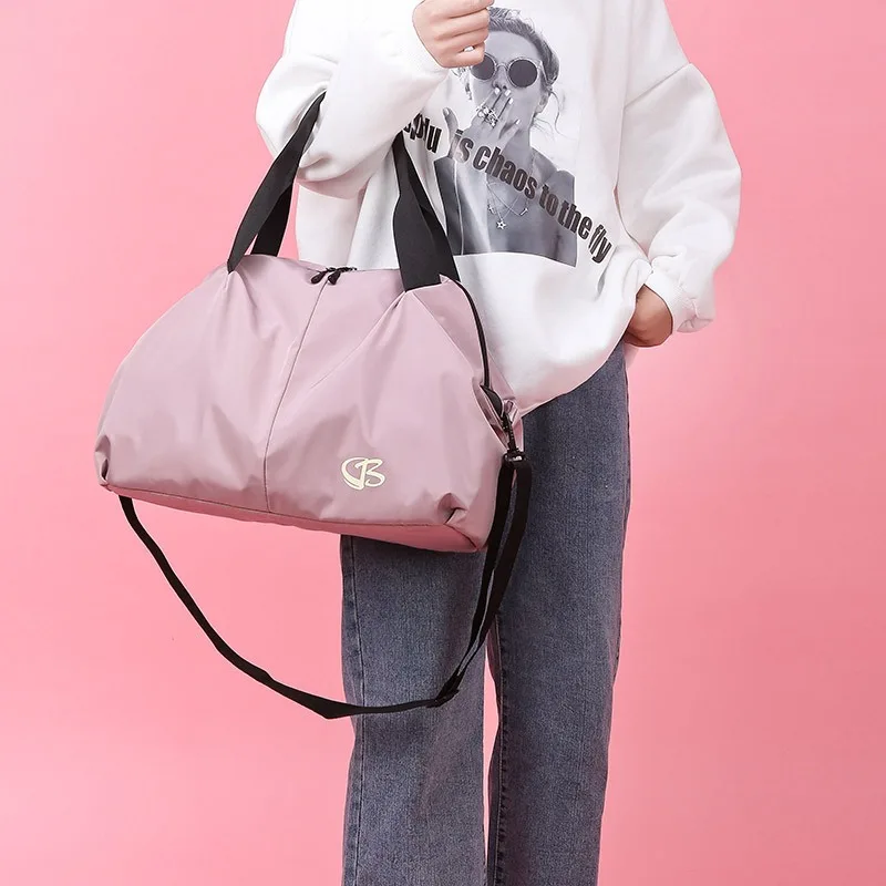 

Short Trip Bag Women Large Capacity Cute Internet Celebrity Fitness Bag Wet and Dry Separation Lightweight Portable Travel Bag