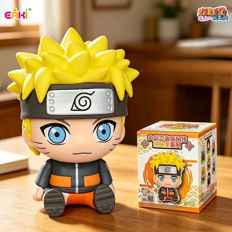 

EAKI Naruto Shippuden Uzumaki Doll Blind Box Anime Desktop Ornament Mystery Box Cartoon Peripheral Figure Toy Holiday Gift