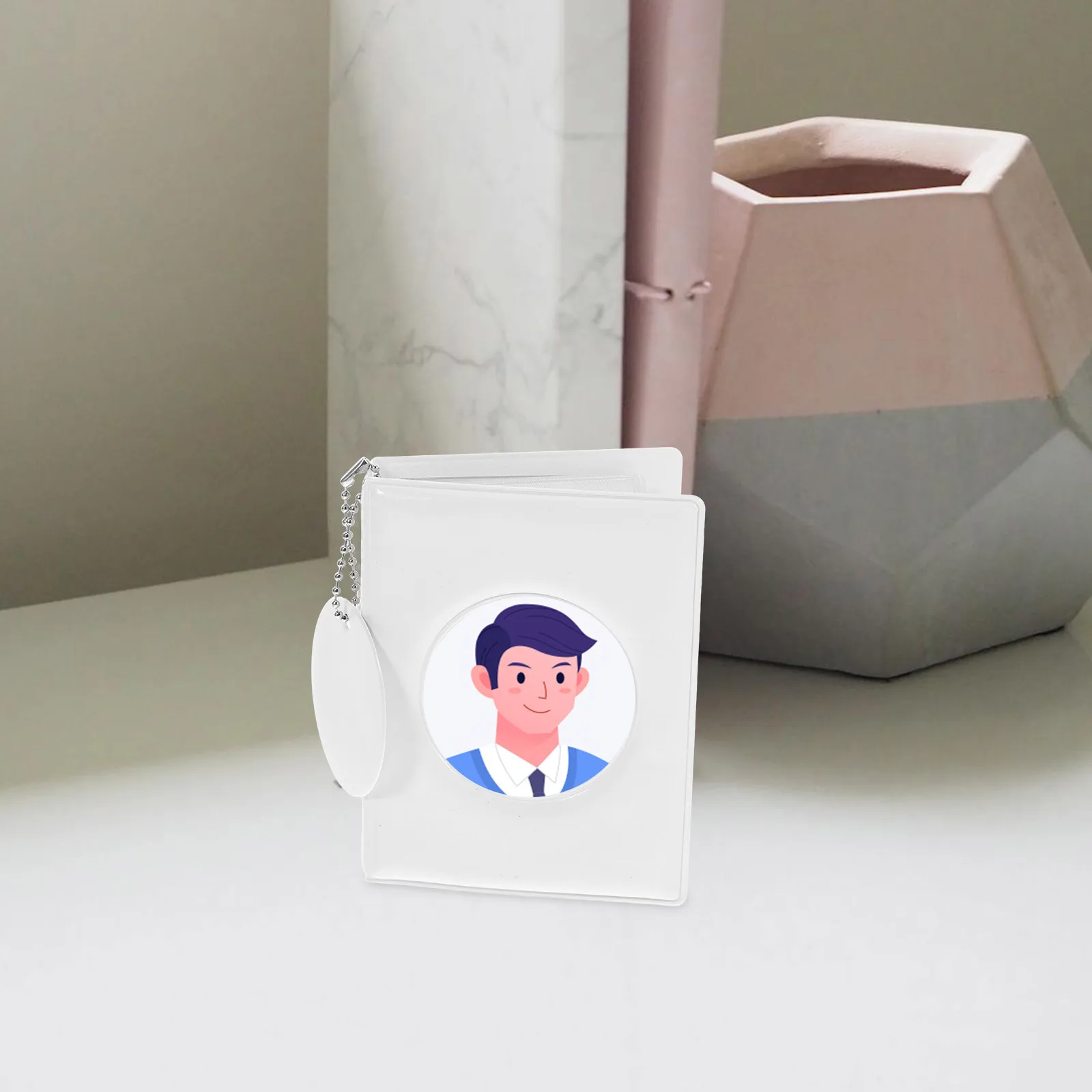 حامل بطاقات صور صغيرة محمولة مقاس 3 بوصات، حافظة بطاقات صور أنيقة مستديرة مجوفة، منظم بطاقات الصور