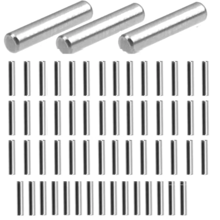 50Pcs 1.5x5mm Dowel Pin Hex Wheel Hub Nut Pins Hinge pin Compatible with Axial SCX24 Deadbolt JLU Gladiator Bronco FMS FCX24 1/