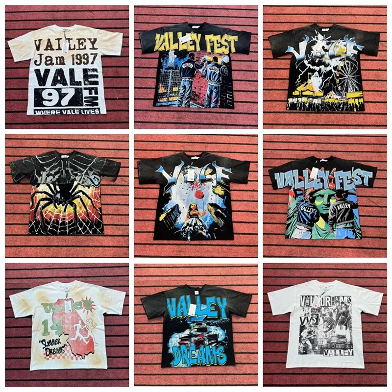 

Summer New Vintage Freedom Statue Portrait Print Loose ex ort Sve Couple T-irts Cotton Casual Streetwear