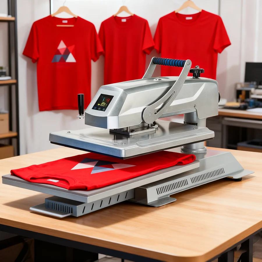 40x60cm  Flat Heat Press Machine Industrial High Pressure Flat Sublimation Heat Transfer Printer