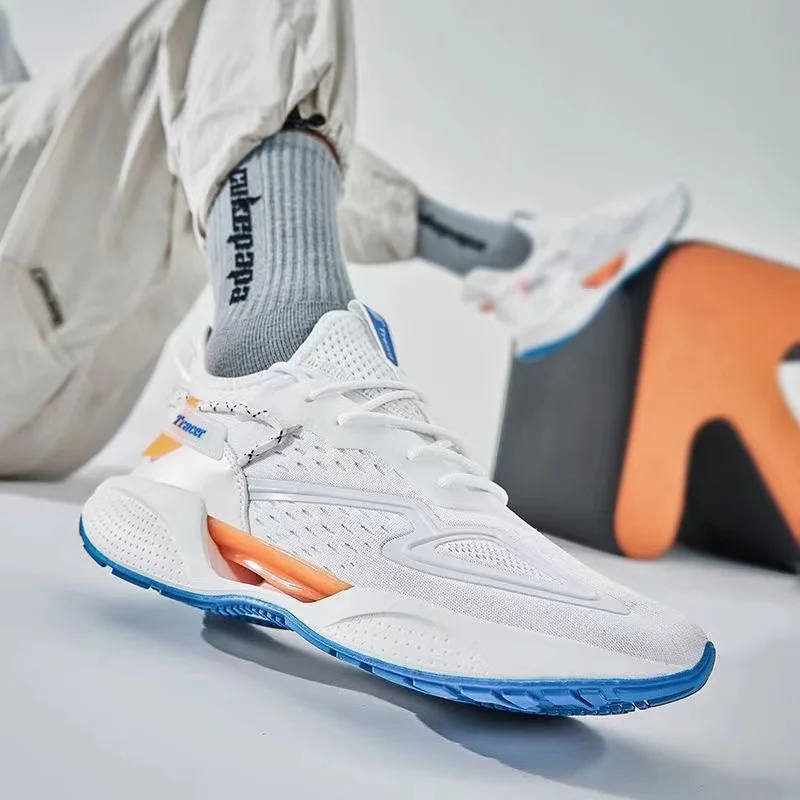 

Новинка 2023 года, мужская обувь без маленьких ног, универсальная повседневная спортивная обувь, дышащие кроссовки из тканой сетки на мягкой подошве, кроссовки