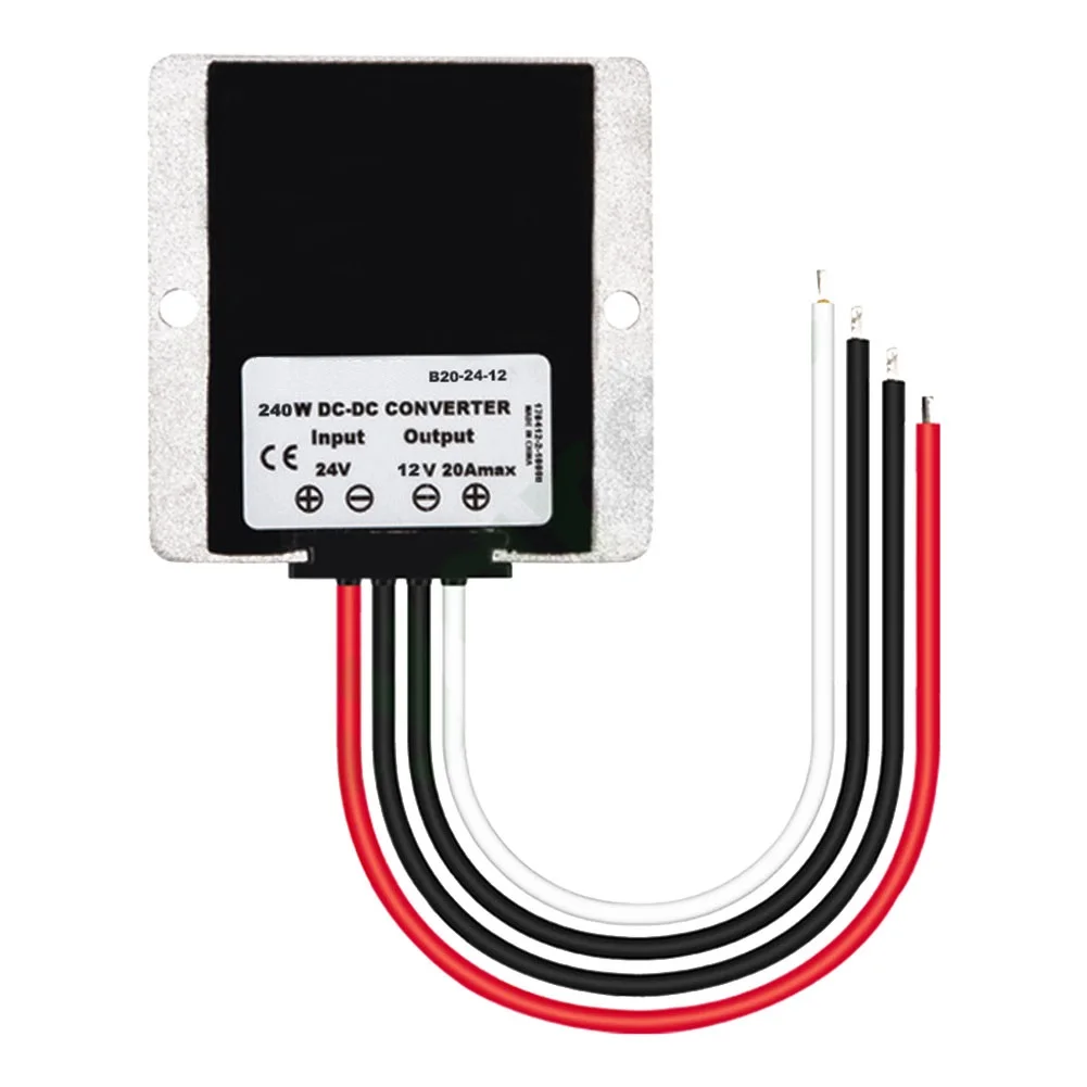 24V To 12V DC-DC Step Down Converter 20A 240W IP68 Waterproof Power Regulator For Car Truck Vehicle Headlight For Modification S