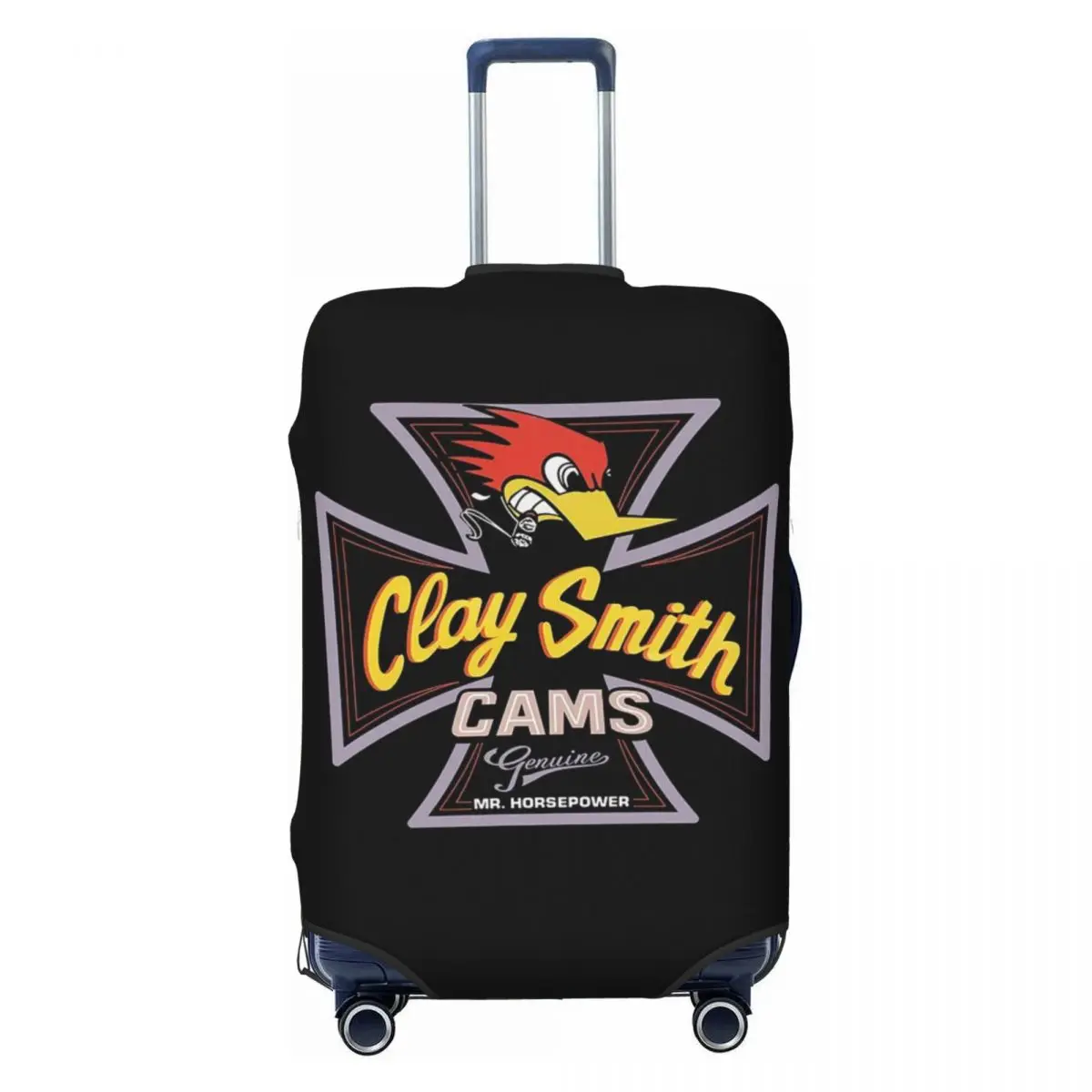

Custom Clay Smith Cams Mr. Horsepower Luggage Cover Cute Made In The USA Suitcase Protector Covers Suit For 18-32 inch