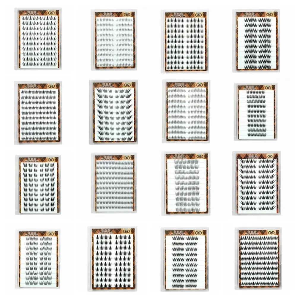 Faux cils moelleux, outils de maquillage longue durée, grappes de cils auto-adhésives, bricolage, colle réutilisable, sans colle, fête