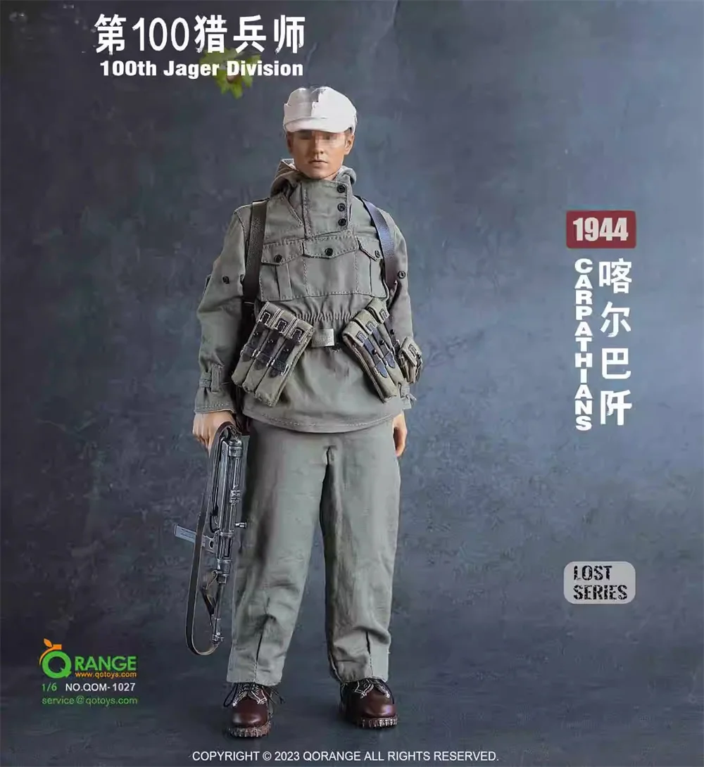 1/6 QORANGE QOTOYS 액션 피규어 수집 가능, 100 번째 육군 사단 카파 티안 1944 드레스 슈트 무기, 머리 없음, 몸체 없음, 12 인치