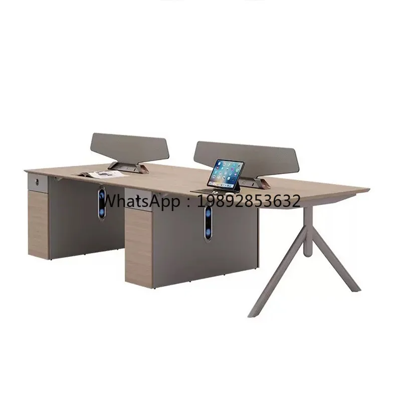 YFY Staff Desk Workstation Light Luxury Employee Desk Simple Modern Office