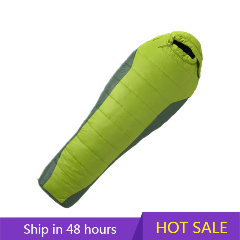 

YTYIN Outdoor Winter High Quality Camping Mummy Duck Down Low Temperature 3 Season Foldable Sleeping Bag for Travelling Hiking