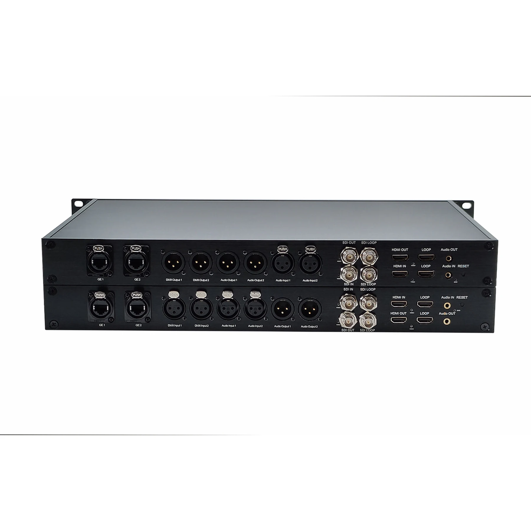 12G SDI Multiplexer Over Fiber Optic With XLR Audio and Ethernet for HD Conference Meeting/Surveillance - Image 2