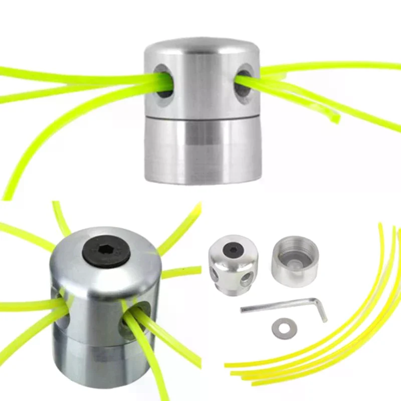 Universal Aluminum Trimmer Head With Four Trimmer Lines For Brush Cutter Grass Trimmer