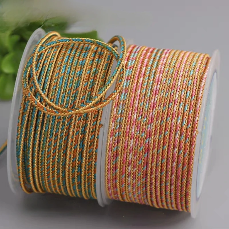 Advanced 2.5mm Hand Woven Ruyi Rope Safety Buckle Pendant Hanging Rope Tianzhu Jade Pendant Pendant Rope Necklace Thread DIY
