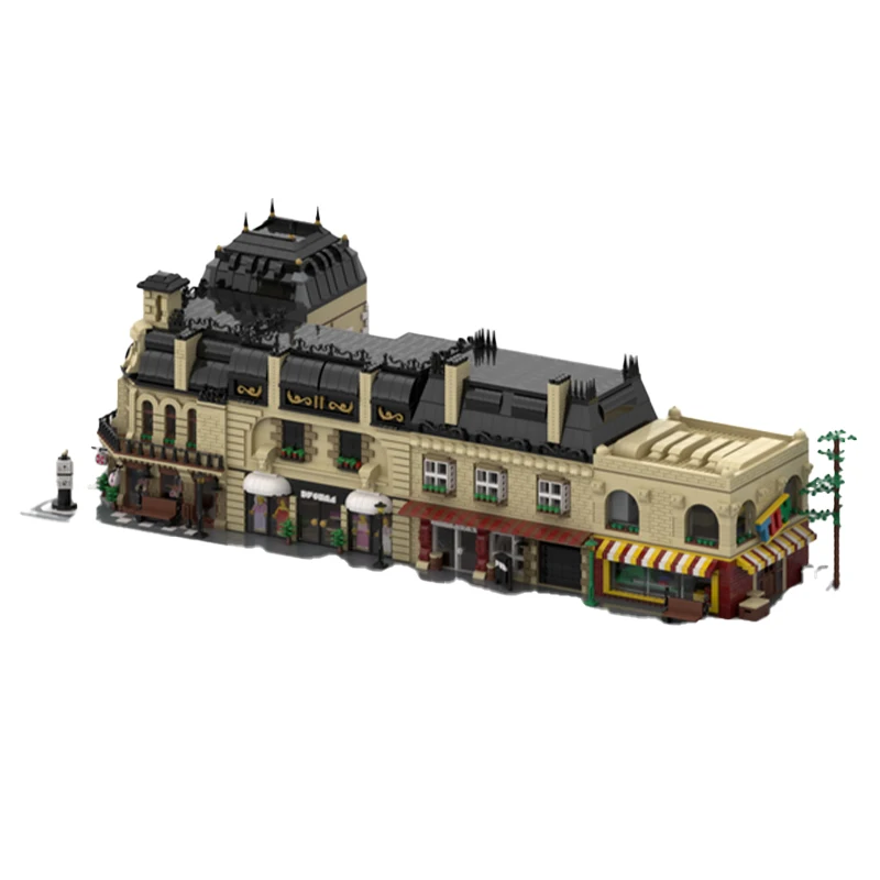 City Street View Architecture Series Modular Old House MOC Building Block DIY Model Collection Education Brick Toy Kid Xmas Gift