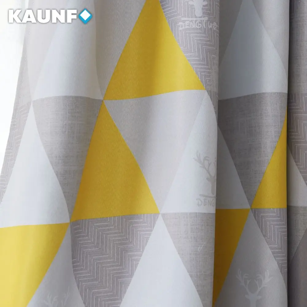 

KAUNFO современный стиль геометрические занавески для гостиной спальни 1 шт.