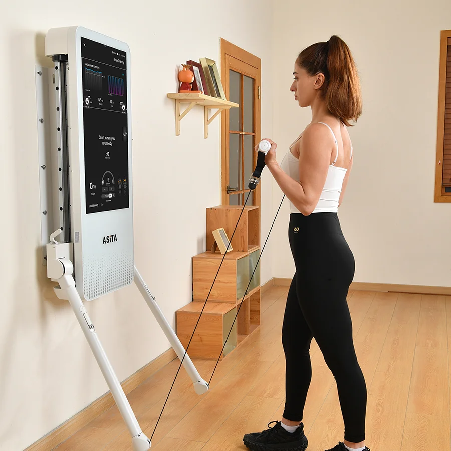 

Smart Home Gym Fitness Equipment Multi-Function Digital Weight Trainer for Home Use Wall Mounted Strength Training