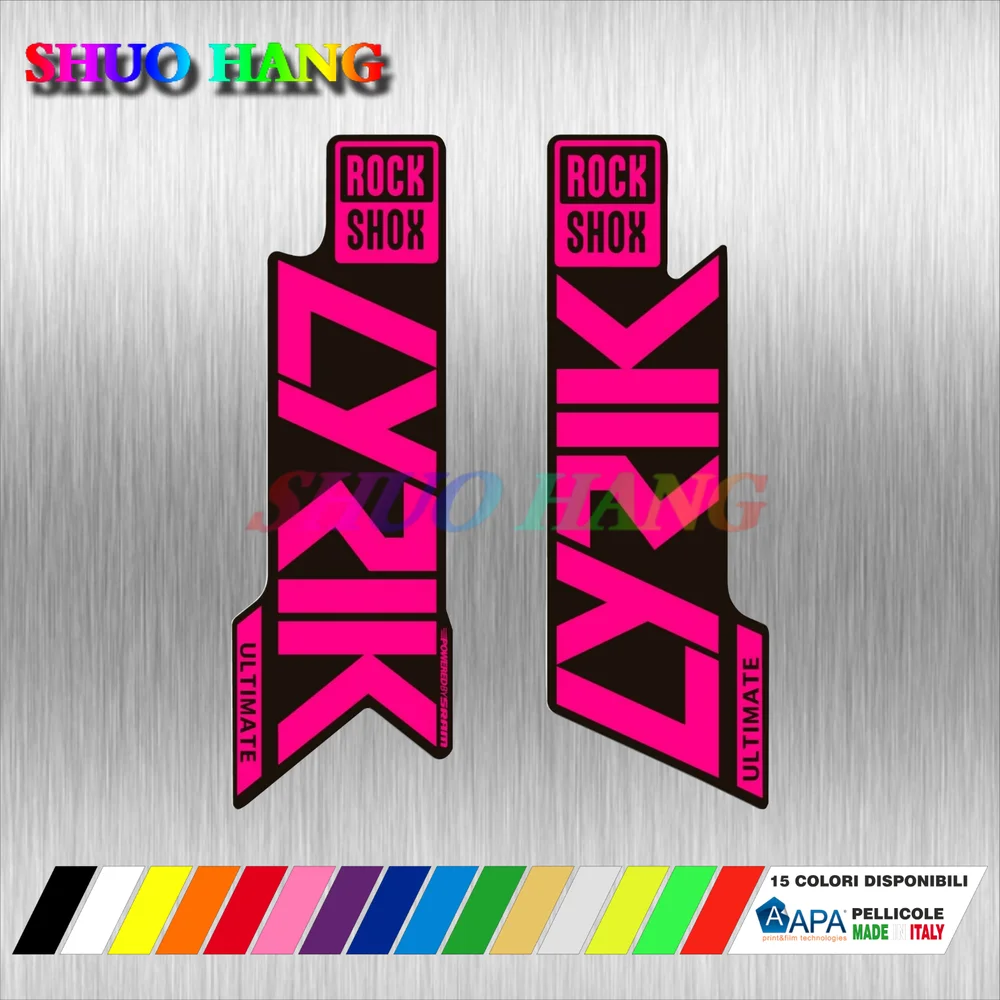 Rock Shox LYRIK PIKE SELECT YARI ZEB R LYRIK 2020 2021 ULTIMATE Fork Mountain Bike Cycling Decal Sticker Oil Slick  Car Sticker