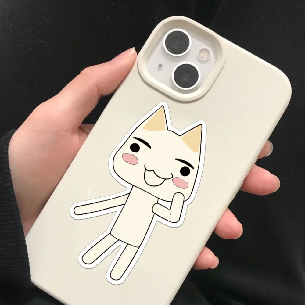 8PCS Creative Cat Cartoon Stickers Decorative Phone Cases, Notebook Water Cups DIY Personalized Waterproof Stickers