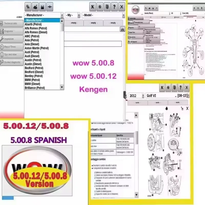 

Kengen French Spanish Polish Italian Serbian German Dutch Czech Portuguese + wurth wow 5 00 12 diagnostics Software 5.00.8 R2
