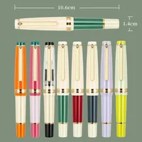 Jinhao 82 Extra Fine Nib Gold Clip Fountain Pen 0.38mm EF Ink Pen Mini Short Style Series 10.6cm Cute Pens