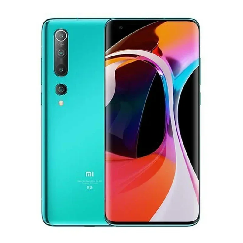 Xiaomi 10 5G Android 6,67 polegadas Qualcomm Snapdragon 865 RAM 12GB ROM 256GB sem carregador telefone usado