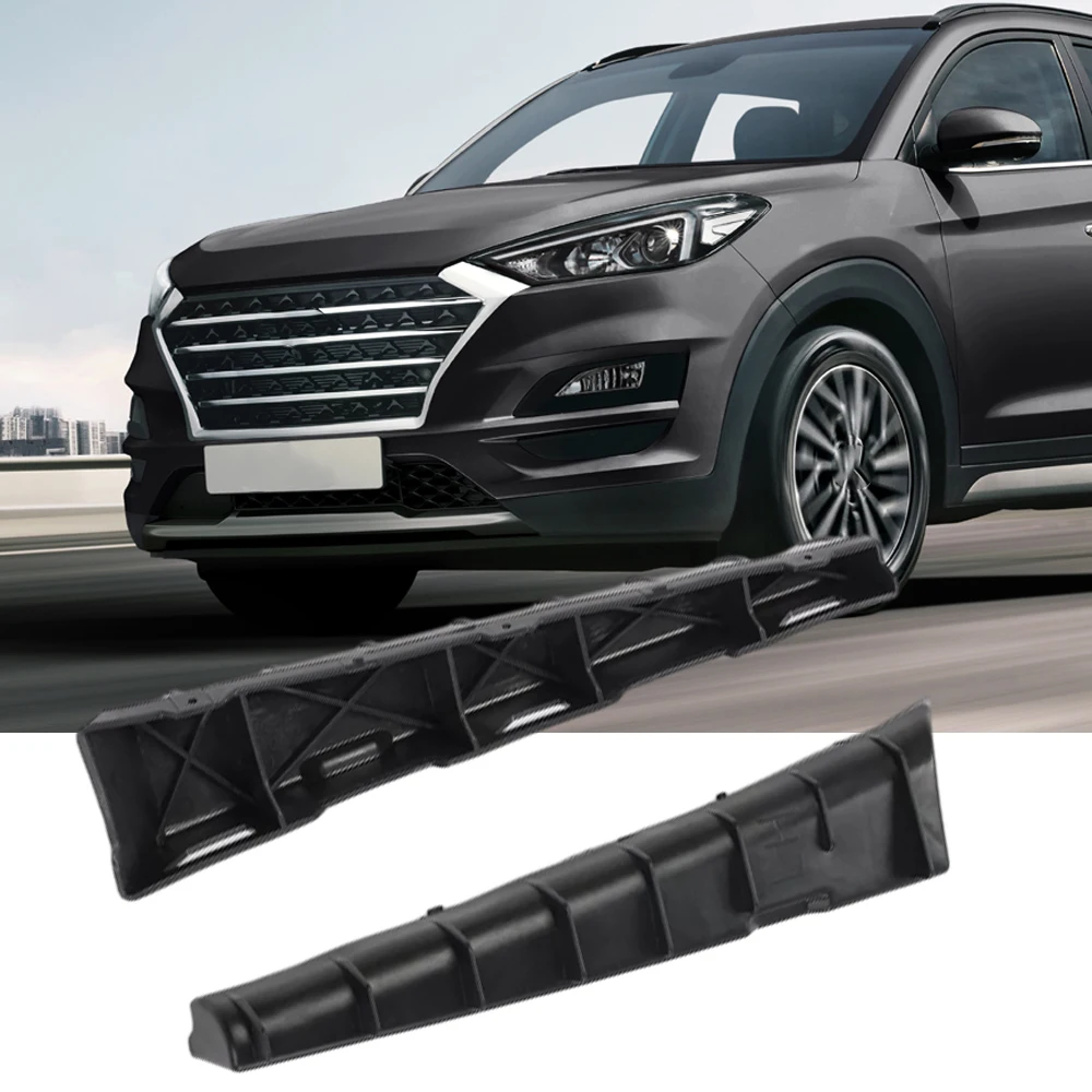 For Hyundai Tucson 2016 2017 2018 Pair Left Right Front Bumper Side Bracket Beam Mount Support 86555-D3000 86556-D3000