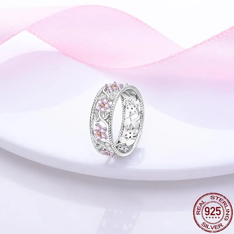 New in Hot Sale 925 Sterling Silver Rings For Women Hand of Fatima Ring Making Jewelry Gift Party Engagement